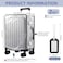WSSROGY 2 Pack 28 Inch Clear PVC Suitcase Cover Protectors Full Thicken Transparent Luggage Covers Sleeve Waterproof Dustproof Antiscratch for Travel Wheeled Luggage