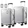 WSSROGY 2 Pack 28 Inch Clear PVC Suitcase Cover Protectors Full Thicken Transparent Luggage Covers Sleeve Waterproof Dustproof Antiscratch for Travel Wheeled Luggage