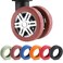 Wanzhuango 8 Pcs Upgrade Luggage Wheel Covers Carry On Luggage SuitcasesWearResistant AntiNoise Silicone Wheel Protective Covers for 224 Spinner WheelEssential Travel Accessories Brown