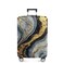 ANNA QUEEN Luxury Marble Gold Luggage Cover Elegant Black Grey Suitcase Protector with Faux Gold Vein Design Stretchable Washable Spandex Cover for 2022 Inch Luggage