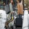 ANNA QUEEN Luxury Marble Gold Luggage Cover Elegant Black Grey Suitcase Protector with Faux Gold Vein Design Stretchable Washable Spandex Cover for 2022 Inch Luggage