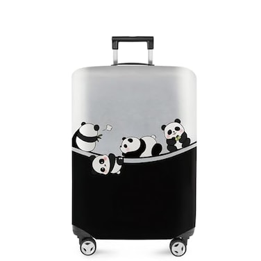 ANNA QUEEN Panda Family Luggage Cover Cute Panda Design Suitcase Protector Stretchable Washable Travel Sleeve for 2022 Inch Luggage