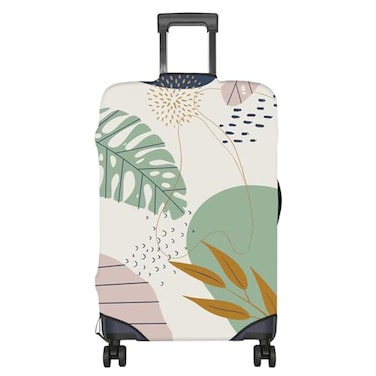 BHAHB Luggage Suitcase Cover Protector Luggage Elastic Washable Baggage Covers Cute Aesthetic for Unisex Women Girls Travel Trip S1921 inchLeaf