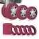 DGMDGS 10 Pack Luggage Wheel Covers 3 Size Protector Cover for 189204 Suitcase Spinner Wheels Upgraded WearResistant Silent Shock Absorption Luggage Accessories for CarryOn Travel Red S
