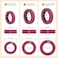 DGMDGS 10 Pack Luggage Wheel Covers 3 Size Protector Cover for 189204 Suitcase Spinner Wheels Upgraded WearResistant Silent Shock Absorption Luggage Accessories for CarryOn Travel Red S