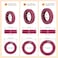 DGMDGS 10 Pack Luggage Wheel Covers 3 Size Protector Cover for 189204 Suitcase Spinner Wheels Upgraded WearResistant Silent Shock Absorption Luggage Accessories for CarryOn Travel Red S