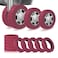 DGMDGS 10 Pack Luggage Wheel Covers 3 Size Protector Cover for 189204 Suitcase Spinner Wheels Upgraded WearResistant Silent Shock Absorption Luggage Accessories for CarryOn Travel Red S