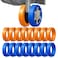 DGMDGS 16 Pack Upgrade Luggage Wheel Covers Silicone Protective Covers for 224 Spinner Wheel WearResistant AntiNoise Travel Accessories for CarryOn Suitcases BlueOrange