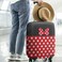 dicilly Luggage Cover Washable Suitcase Cover Baggage Covers Fit 2224 Inch Luggage Red Bow