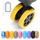 DIGIGRE Luggage Wheel Covers 8 PCS Silicone Wheel Protector Covers for 226 inches 8Spinner Wheels WearResistant AntiNoise Yellow