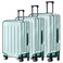 Dimeho 3 Pcs Clear Luggage Cover Protector Thicken TSA Approved Suitcase Protector 20 PVC Waterproof Covers Transparent Luggage Protective Cover Case for Wheeled Suitcase