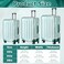 Dimeho 3 Pcs Clear Luggage Cover Protector Thicken TSA Approved Suitcase Protector 20 PVC Waterproof Covers Transparent Luggage Protective Cover Case for Wheeled Suitcase