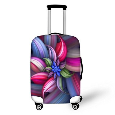 Dremagia Flower 3D Printed Travel Luggage Cover Baggage Suitcase Protector Fit 1821 Inch Luggage