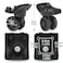 Ech.Apr EchApr 1 Pair Luggage Wheels Replacement Black Suitcase Replacement Parts Caster Trunk Wheels Luggage Suitcase Trolley DoubleRow Wheels
