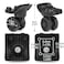 Ech.Apr EchApr 1 Pair Luggage Wheels Replacement Black Suitcase Replacement Parts Caster Trunk Wheels Luggage Suitcase Trolley DoubleRow Wheels
