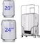 FABULWAY 2pcs Clear PVC Suitcase Covers Protectors Transparent Luggage Cover Waterproof Wheeled Suitcase Dust Cover Dustproof Travel Luggage Sleeve Protector 20242PCS