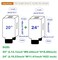 FABULWAY 2pcs Clear PVC Suitcase Covers Protectors Transparent Luggage Cover Waterproof Wheeled Suitcase Dust Cover Dustproof Travel Luggage Sleeve Protector 20242PCS