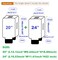 FABULWAY 2pcs Clear PVC Suitcase Covers Protectors Transparent Luggage Cover Waterproof Wheeled Suitcase Dust Cover Dustproof Travel Luggage Sleeve Protector 20242PCS