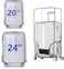FABULWAY 2pcs Clear PVC Suitcase Covers Protectors Transparent Luggage Cover Waterproof Wheeled Suitcase Dust Cover Dustproof Travel Luggage Sleeve Protector 20242PCS