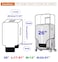 FABULWAY Clear PVC Suitcase Cover Protectors Transparent Luggage Cover Waterproof Wheeled Suitcase Dust Covers Dustproof Travel Luggage Sleeve Protector 26