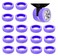 FABULWAY FABWAY 16PCS Luggage Wheel Protector Covers Upgraded Suitcase Caster Silicone Covers for Most Luggage Wheels Purple
