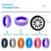 FABULWAY FABWAY 16PCS Luggage Wheel Protector Covers Upgraded Suitcase Caster Silicone Covers for Most Luggage Wheels Purple