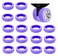 FABULWAY FABWAY 16PCS Luggage Wheel Protector Covers Upgraded Suitcase Caster Silicone Covers for Most Luggage Wheels Purple