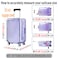 GigabitBest 20 Inch Clear Suitcase Cover 20242830 Inch Waterproof Dustproof and AntiScratch Luggage Cover TSA approved Suitcase Protectors Black Trim