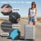 GigabitBest 20 Inch Clear Suitcase Cover 20242830 Inch Waterproof Dustproof and AntiScratch Luggage Cover TSA approved Suitcase Protectors Black Trim