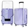 GigabitBest 24 Inch Clear Suitcase Cover 20242830 Inch Waterproof Dustproof and AntiScratch Luggage Cover TSA approved Suitcase Protectors Black Trim