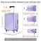 GigabitBest 24 Inch Clear Suitcase Cover 20242830 Inch Waterproof Dustproof and AntiScratch Luggage Cover TSA approved Suitcase Protectors Black Trim