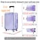 GigabitBest 24 Inch Clear Suitcase Cover 20242830 Inch Waterproof Dustproof and AntiScratch Luggage Cover TSA approved Suitcase Protectors Black Trim