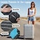GigabitBest 24 Inch Clear Suitcase Cover 20242830 Inch Waterproof Dustproof and AntiScratch Luggage Cover TSA approved Suitcase Protectors Black Trim