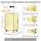 GigabitBest 24 Inch Clear Suitcase Cover 20242830 Inch PVC Suitcase Protectors Waterproof Dustproof and AntiScratch Luggage Cover Black Trim Standard Edition