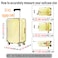 GigabitBest 24 Inch Clear Suitcase Cover 20242830 Inch PVC Suitcase Protectors Waterproof Dustproof and AntiScratch Luggage Cover Black Trim Standard Edition