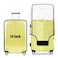 GigabitBest 24 Inch Clear Suitcase Cover 20242830 Inch PVC Suitcase Protectors Waterproof Dustproof and AntiScratch Luggage Cover Black Trim Standard Edition