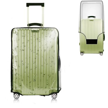 GigabitBest 24 Inch Luggage Covers for Suitcase TSA Approved Carry On Luggage Cover Protector Suitable 2425 inch Clear 015mm Thickness Protector Bag PVC Clear Suitable for Long Travel Accessories