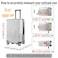GigabitBest 30 Inch Clear Suitcase Cover 20242830 Inch Waterproof Dustproof and AntiScratch Luggage Cover TSA approved Suitcase Protectors Gray Trim