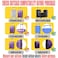 GigabitBest 30 Inch Clear Suitcase Cover 20242830 Inch Waterproof Dustproof and AntiScratch Luggage Cover TSA approved Suitcase Protectors Gray Trim