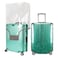 GigabitBest 30 Inch Clear Suitcase Cover 20242830 Inch Waterproof Dustproof and AntiScratch Luggage Cover TSA approved Suitcase Protectors Gray Trim
