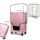 goldhik 30 Clear PVC Luggage Cover Protectors Thicken Transparent Waterproof Suitcase for Spinner Wheels Suitcase