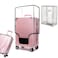 goldhik 30 Clear PVC Luggage Cover Protectors Thicken Transparent Waterproof Suitcase for Spinner Wheels Suitcase