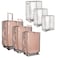 goldhik 3PCS Clear PVC Luggage Cover Protectors Thicken Transparent Waterproof Suitcase for Travel Airplane 202428