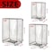 goldhik 3PCS Clear PVC Luggage Cover Protectors Thicken Transparent Waterproof Suitcase for Travel Airplane 202428