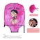 hswosnas Luggage Cover Approved Cute Travel Suitcase Protector Pink Black Girl Elastic Washable Suitcase Covers for 1820 Inch LuggageS