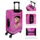 hswosnas Luggage Cover Approved Cute Travel Suitcase Protector Pink Black Girl Elastic Washable Suitcase Covers for 1820 Inch LuggageS