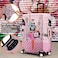 hswosnas Luggage Cover Approved Travel Suitcase Protector Pink Plaid Fashion Girly Covers Elastic Washable Antiscratch Suitcase for 2528 Inch LuggageL