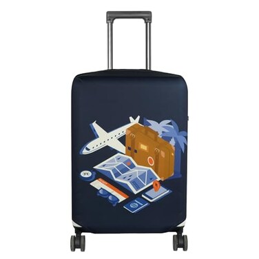 HYPER VENTURE Washable Luggage Cover Fashion Suitcase Protector Fits 1822 Inch Luggage Journey S
