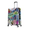 InUSA Las Vegas Print Luggage with Spinner Wheels Durable Lightweight Hardside Suitcase Travel Bag with Handle and Trolley 28Inch Large Checked luggage
