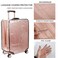 JZRSuitcase 24inch Luggage Cover Protector Clear PVC Waterproof Suitcase Covers Travel Luggage sleeves protective Tsa Approved